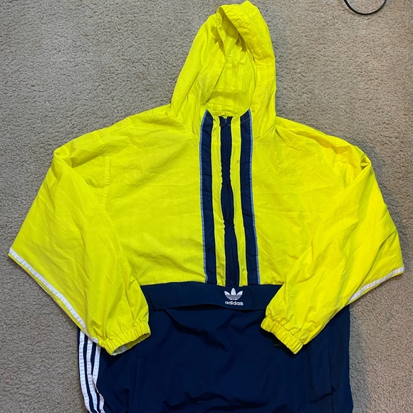 Adidas Vibrant Yellow Mesh Jacket - Picture 1 of 5